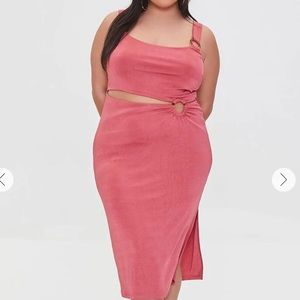 Forever 21 Plus Plus Size Cutout O-Ring Dress
